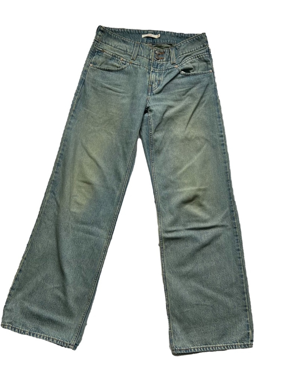 Levi's Superlow Loose Jeans in Faded Blue-Green Wash